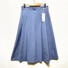 【新品】 ユニクロ ドライストレッチタックフレアスカート ハイウエスト 裏地なし