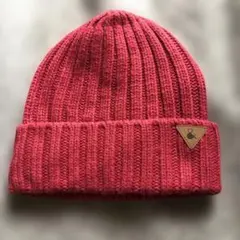 Ampersand ニット帽子　52〜54㎝　ピンク