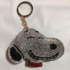 スヌーピー ラインストーンキーホルダー