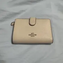 COACH ホワイト　二つ折り財布