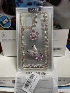 iPhone 12 Pro Max ケース 花と蝶