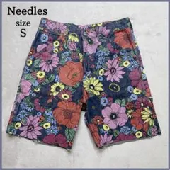 Needles ニードルス 花柄 デニム ショートパンツ ショーツ S 総柄のサムネイル