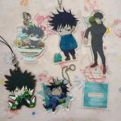 呪術廻戦　伏黒恵　アクリルキーホルダーアクリルスタンド　式神　不知井底　セット