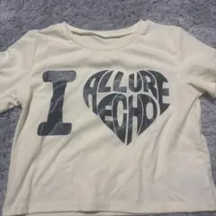 I LOVE ALLURE ECHO プリント 半袖Tシャツ ホワイト