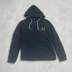Majestic マジェスティック パーカー Mロゴ ネイビー MLB 古着のサムネイル