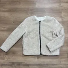 MACPHEE ベージュ ボアジャケット サイズ38