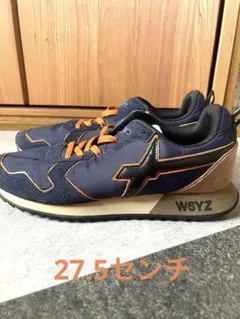W6YZ ウィズ　スニーカー　ネイビー　27.5センチ