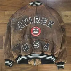 2025年最新】AVIREX アヴィレックス オールレザースタジャンの