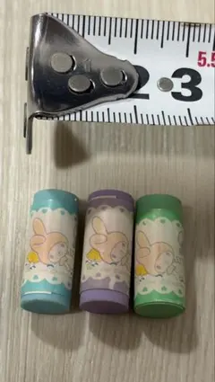 昭和レトロ　1976年サンリオ マイメロディ 消しゴム 3個セット 希少
