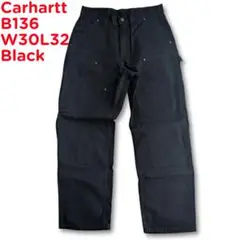 【美品:USA】CarharttダブルニーブラックW34 L32 B01 BLK 楽天市場】Carhartt カーハート B01 Men's Double-Front Work