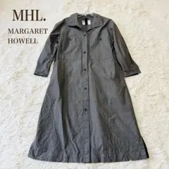 【2022】MHL. ワンピース　MELANGE COTTON CHAMBRAY
