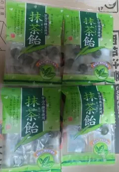 秋山製菓　抹茶飴　宇治抹茶　キャンディ　4袋