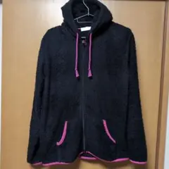 【秋物SALE】anti-Label フード付きボアジャケット LL ブラック