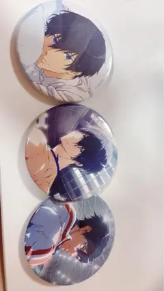 Free! 七瀬遙 缶バッジ 4種セット - メルカリ