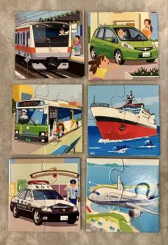 くもんのジグソーパズル ステップ1　のりものいっぱい