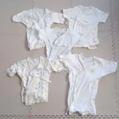 【5枚セット】ベビー 短肌着、長肌着 50-60cm