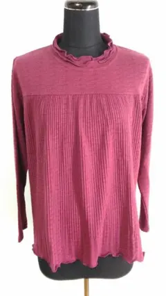 T1085 メローハイネック リブカットソー