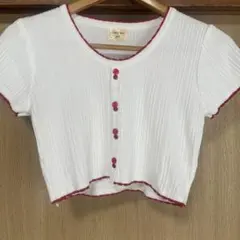 ready me go! リブ編み半袖ニット