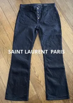 2023年製 サンローラン スキニーデニム ブラック SANTLAULENT - メルカリ
