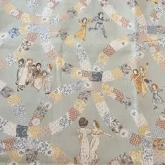 ケイトグリーナウェイ　グリーン　ルシアン　生地