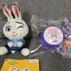 ズートピア ジュディ こてっとぺったん ダイカットスクイーズ 2点セット
