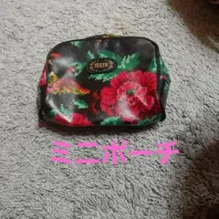 バ*5様 #FELLER 花柄ポーチ 黒 赤 緑