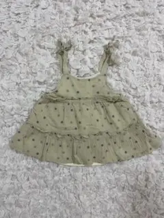 petit main プティマイン 花柄 キャミワンピース トップス 80