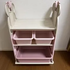 錦化成 ミニーマウス 4段 おもちゃ収納ラック トイステーション - メルカリ