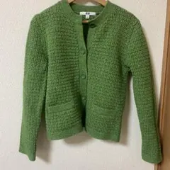 UNIQLO グリーン カーディガン S