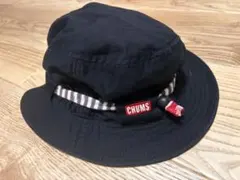 ⭐︎美品⭐︎ノースフェイス ハット チャムス ストラップ付き 黒 帽子 アウトドアのサムネイル