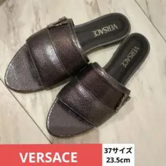 VERSACE メタリックグレー サンダルのサムネイル