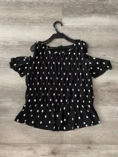 ZARA オフショル　トップス ブラウス　ドットのサムネイル