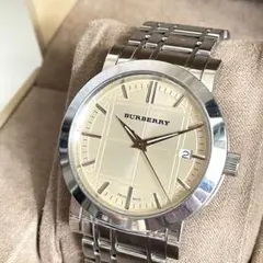 稼動品　定番人気モデル　Burberry クロノグラフ　メンズ腕時計 稼動品 Burberry バーバリー クロノグラフ レザーバンド メンズ腕時計