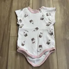 アプレレクール　おやつ柄ロンパース70cm