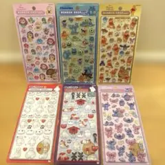 ボンボンドロップシール　ディズニー 6種セット　プリンセス　プーさん他　正規品