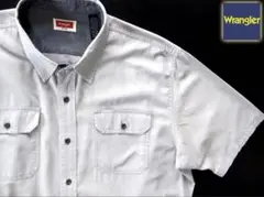 【美品】ラングラー Wrangler アクティブワークシャツ 半袖 XL