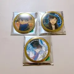 名探偵コナン トムス 缶バッジ 江戸川コナン 毛利蘭 怪盗キッド