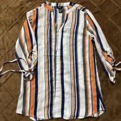 rue21 インポート カットソー チュニック xs ストライプ アメリカ