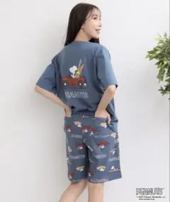 エメフィール♡スヌーピー ルームウェア♡3点セット ▽PEANUTS スヌーピー サーフ 上下セット(男女兼用サイズ