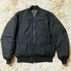 美品/希少✨schott フライトジャケット　MA-1 刺繍　ブラック　L schott - schott MA-1 刺繍 中古 半額の通販 by MarryJane's