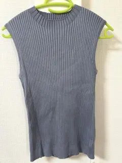 新品　INGNI イング　ノースリーブニット　M ハイネック　リブトップス