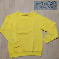 Tultex 80s USA製 ラグランスウェット 無地 レモンイエロー Mのサムネイル