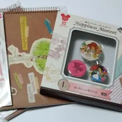 ディズニー　一番くじ　不思議の国のアリス　缶バッジ　プーさん　ステーショナリー