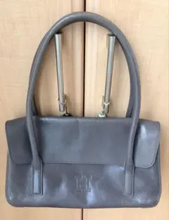 HIROFU ハンドバッグ グレー レザーのサムネイル