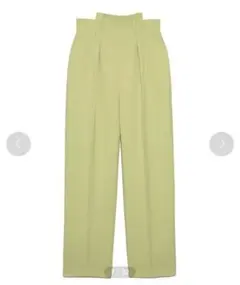 SNIDEL デザインハイウエストパンツ size:0 ライム