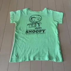 スヌーピー Tシャツ ライトグリーン　130