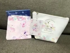 新品未使用 ポケモン　イーブイ フラワーズ　ポーチ ハンカチ　2点セット