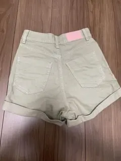 ハイウエストデニムショートパンツ