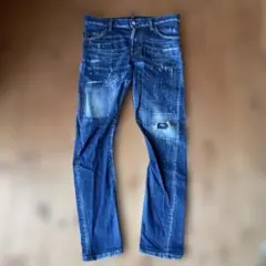 DSQUARED2 デニムパンツ ペイント加工 ダメージ加工