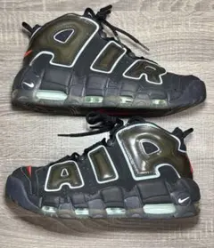 NIKE AIR MORE UPTEMPO ブラック オリーブ - メルカリ